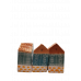 Căsuță ceramică pictată manual albastră